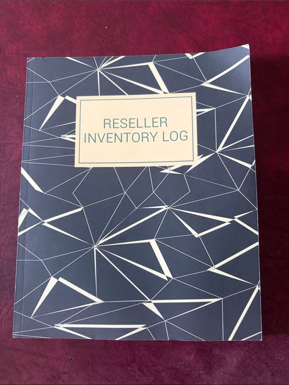 Reseller Inventory Log Notebook - Navy Blue NEW
